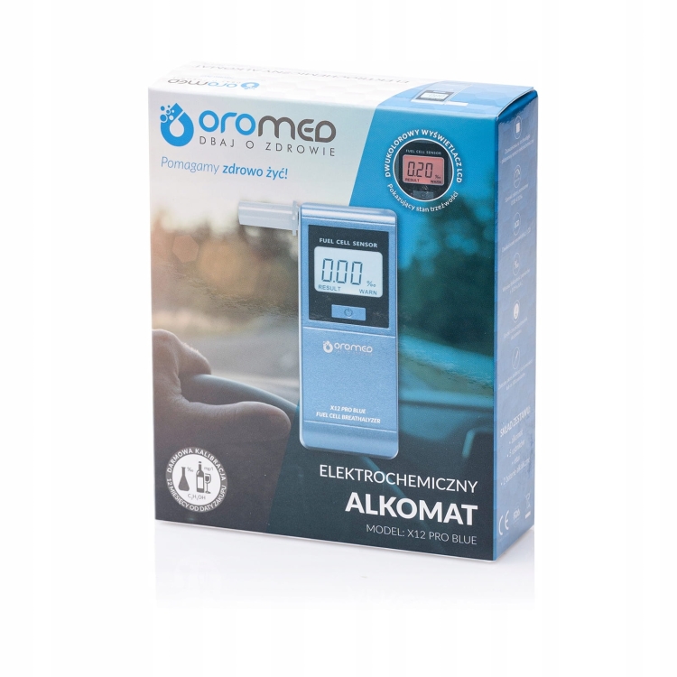 Alkomat tester trzeźwości OROMED X12 PRO