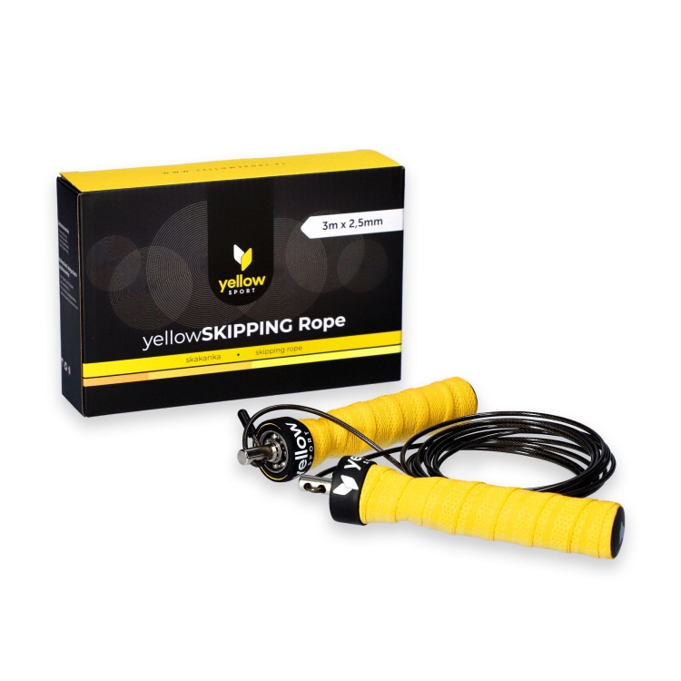 Skakanka bokserska, fitness 3m yellowSKIPPING Rope