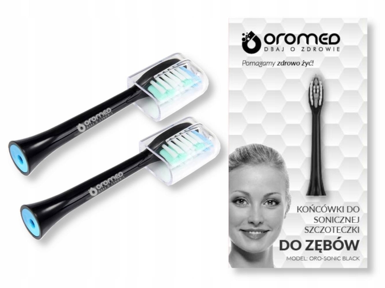 Końcówki do szczoteczek sonicznych OROMED ORO-SONIC BLACK