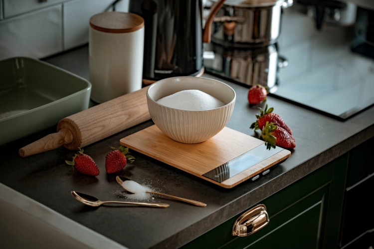 Waga kuchenna OROMED BAMBUSOWA ORO-KITCHEN SCALE BLACK