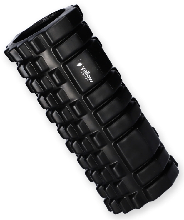 Wałek, roller do masażu yellowROLLER tworzywo EVA, czarny