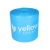 Taśma do ćwiczeń yellowFLAT Band TPE, niebieska. Opór 9-11 kg