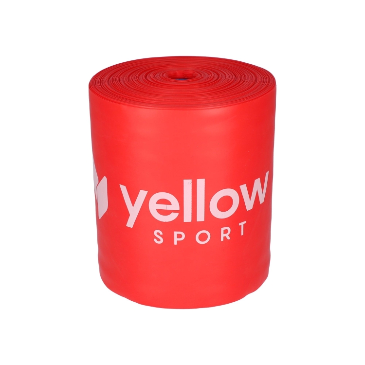 Taśma do ćwiczeń yellowFLAT Band TPE, czerwona. Opór 2-4 kg