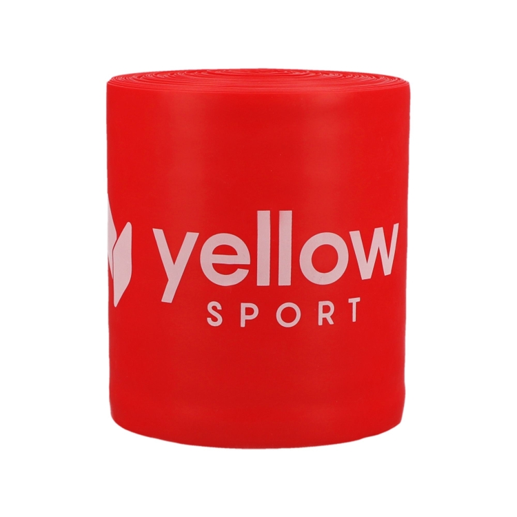 Taśma do ćwiczeń yellowFLAT Band TPE, czerwona. Opór 2-4 kg