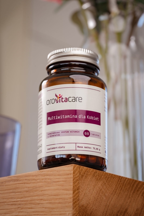 Multiwitamina dla kobiet – Suplement diety Orovitacare 60 tabletek