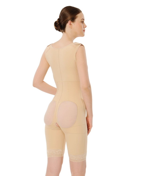 Gorset BBL z zakrytymi plecami (klatka piersiowa-kolana)