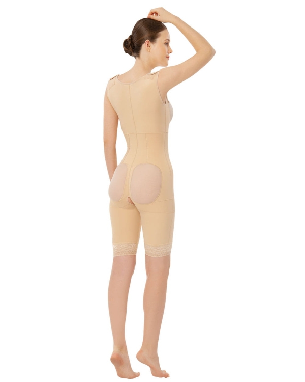 Gorset BBL z zakrytymi plecami (klatka piersiowa-kolana)