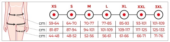 Odzież uciskowa po liposukcji od żeber do kostek 216 Variteks Lipo