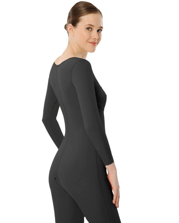 Odzież po liposukcji na zamek błyskawiczny z rękawami