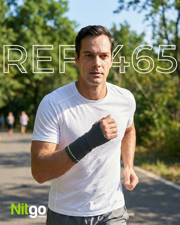 Tkaninowa opaska na nadgarstek z anatomiczną szyną