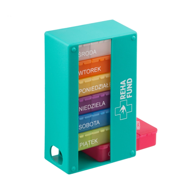 Kasetka tygodniowa na leki - trzy pory dnia Reha Fund RF-356