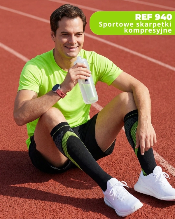 Sportowe skarpetki kompresyjne do biegania Variteks kod 940