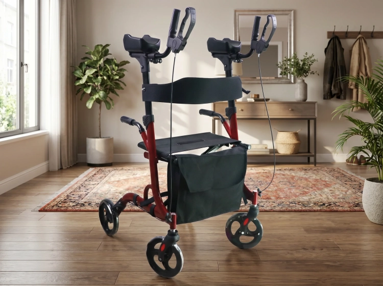Podpórka rehabilitacyjna 4-kołowa aluminiowa z podparciem łokci. SUPPORT