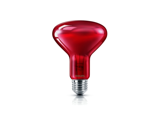 Żarówka podczerwieni Philips  R95 IR 100W E27 230V - czerwona