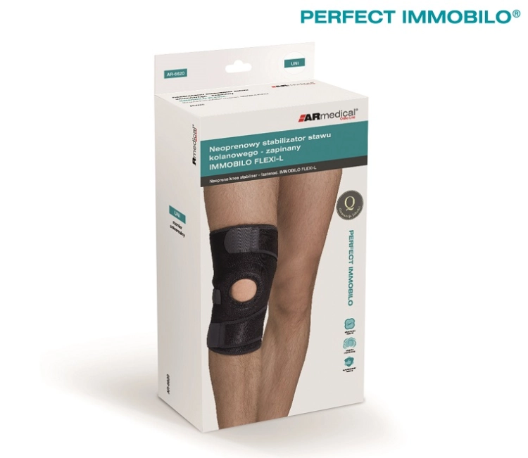 Neoprenowy stabilizator stawu kolanowego zapinany Armedical AR-6620