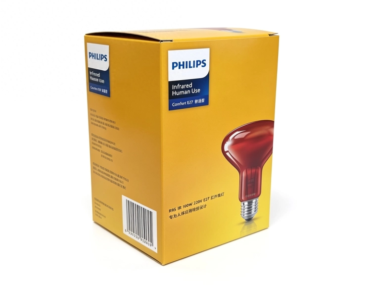 Żarówka podczerwieni Philips  R95 IR 100W E27 230V - czerwona
