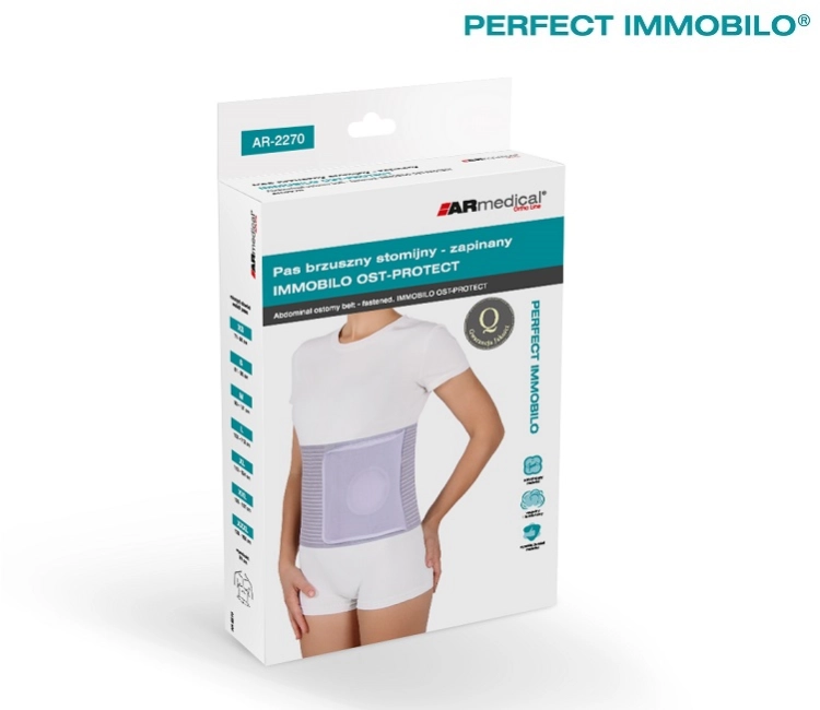 Pas brzuszny stomijny – zapinany AR-2270 IMMOBILO OST-PROTECTC