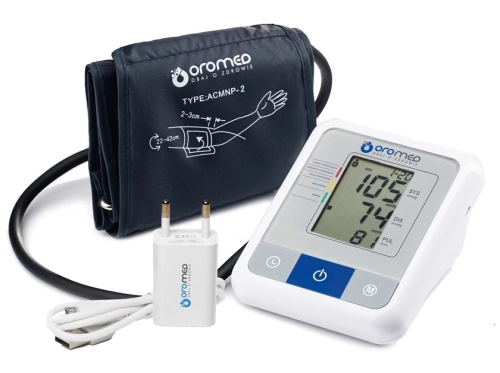 Ciśnieniomierz elektroniczny naramienny z zasilaczem Oromed ORO-N1 BASIC