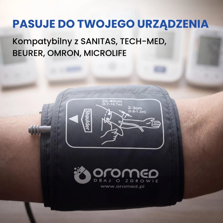 Mankiet Oromed do ciśnieniomierzy elektronicznych 22-42 cm