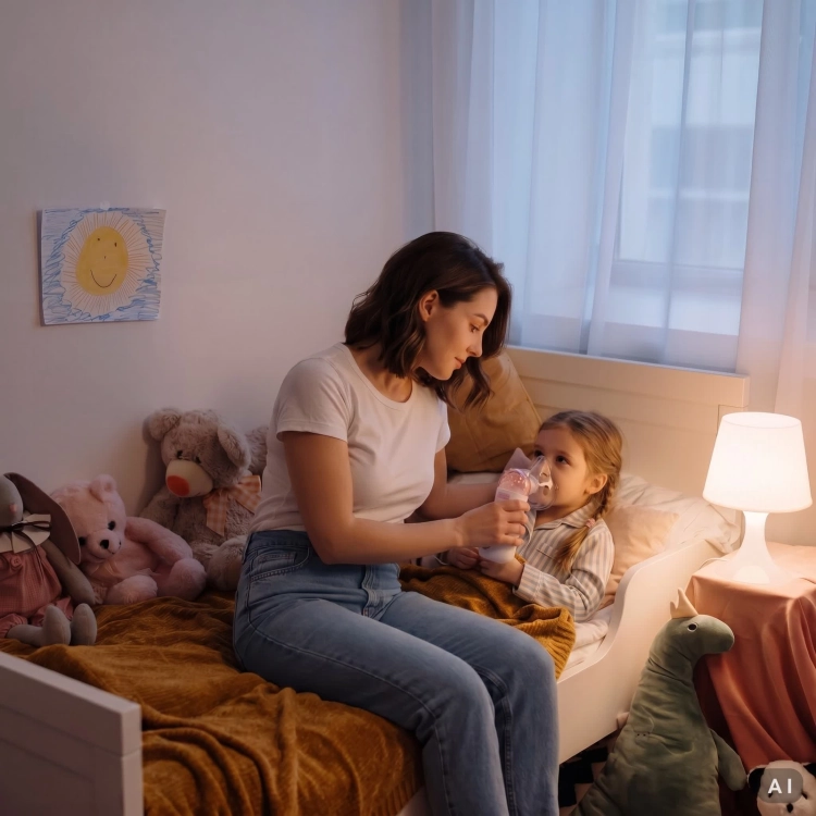 Inhalator ultradźwiękowy Oromed ORO-MESH BABY PINK