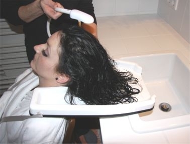 Rynna, taca do mycia włosów