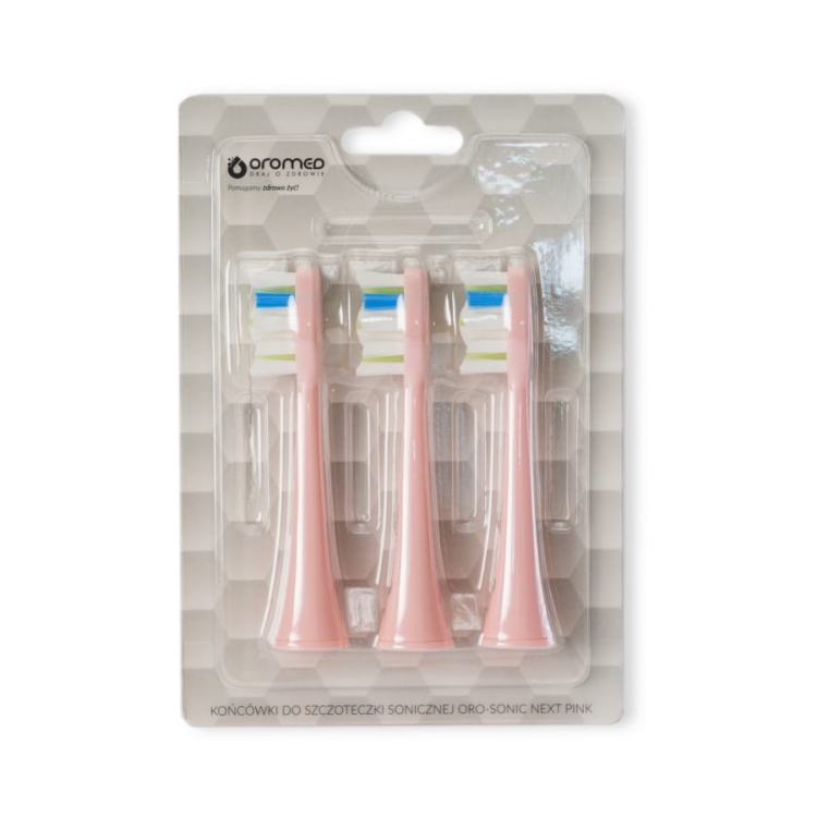 Końcówki do szczoteczek ORO-SONIC NEXT PINK