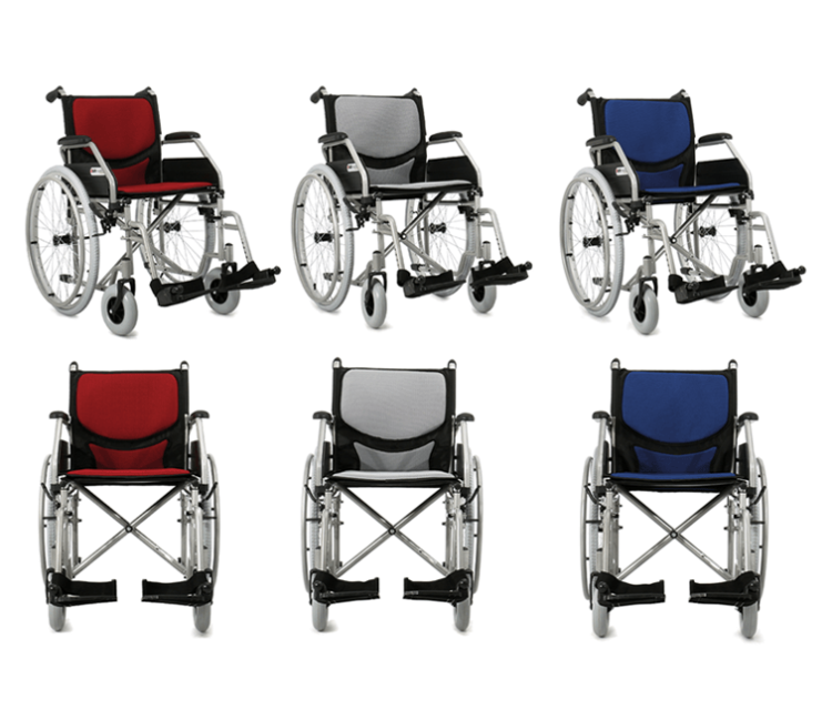 Wózek inwalidzki stalowy ELEGANT